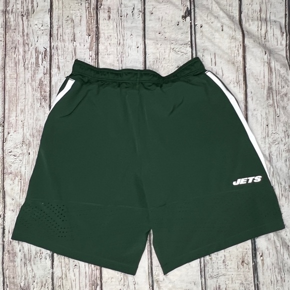 New York Jets On Field Apparel NFL Football Green Mens Athletic Shorts - Picture 4 of 8